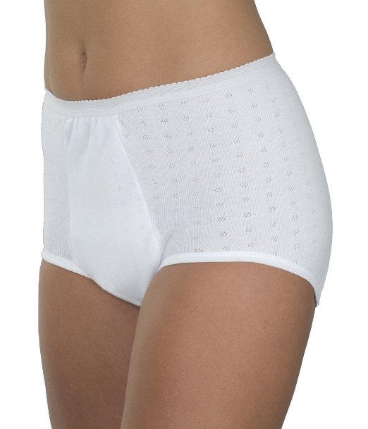 Wearever Super Incontinence Unique-Dri Cotton Underwear Panty X-Large (Hip: 43-44) White