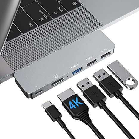 USB C Adapter Macbook Pro HDMI Accessories, MacBook Air Type C Hub USB Adapter with 4k HDMI, Thunderbolt 3 USB C Power Delivery for MacBook Pro 13" 15" 16" 2020/2019-2016, MacBook Air 2020-2018