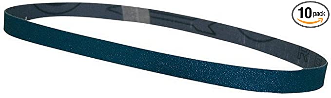 Makita A-34469 3/8-Inch x 21-Inch Abrasive Sanding Belt 80 Grit - 10 Pack