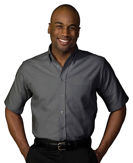 Edwards Garment Men's Performance Short Sleeve Wrinkle Resistant Oxford Shirt
