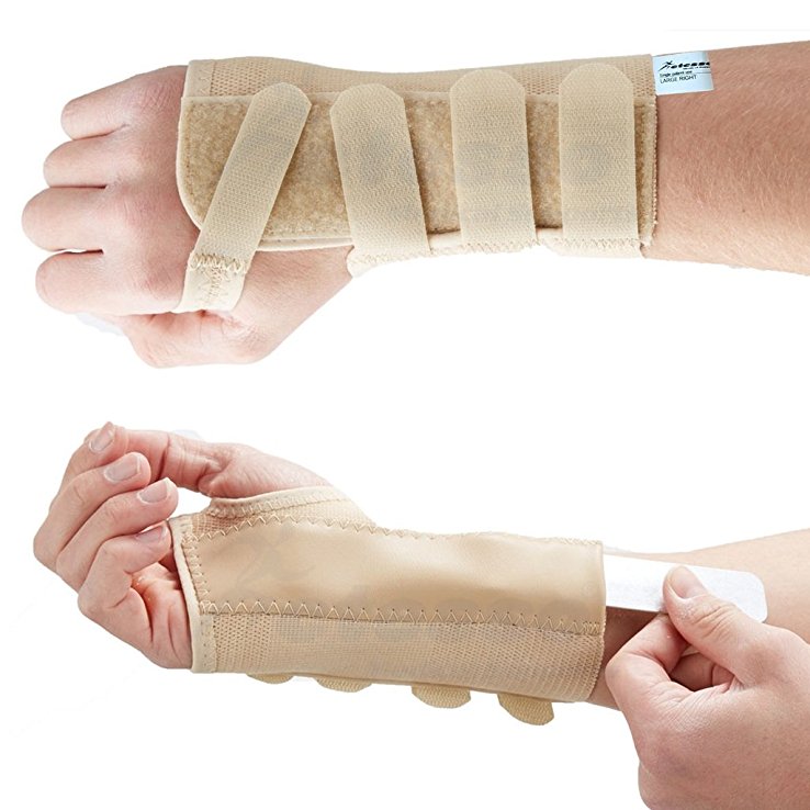 Actesso Elastic Tri-Weave Wrist Support Splint Brace - Reduces Pain from Carpal Tunnel , Fractures , Sprains or Strains. Designed and used by Medical Professionals