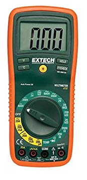 Extech EX410 Manual Ranging Digital Multimeter with Type K Remote Probe Thermometer