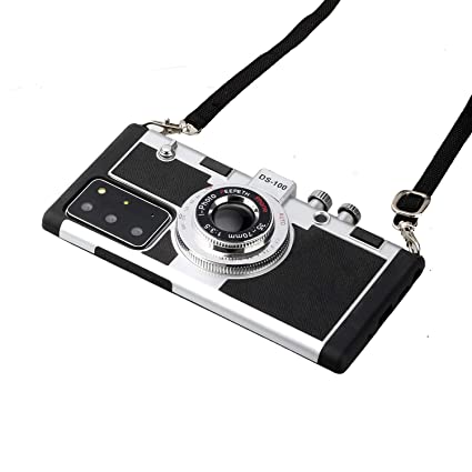 MEIQING Emily In Paris 3D Vintage Style Camera Design Case with Lanyard for Samsung Galaxy Note 20 or for Samsung Galaxy Note 20 Ultra (for Galaxy Note 20 Ultra)