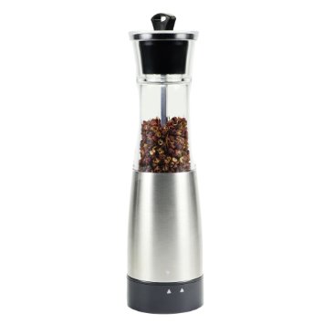 ETvalley Automatic Stainless Steel Pepper Grinder, Multipurpose, Durable, Easy to Adjust and Refill