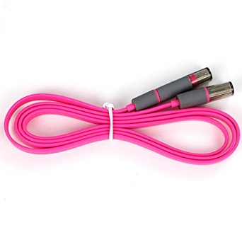 ISKTech Universal 2-in-1 Fast Sync and Charge Cable with Lightning & Micro USB 8-pin Connectors for Iphone 6 6plus 5s 5c 5, Ipad Air, Ipod Samsung, Htc, Other Android Smartphones (Hotpink)