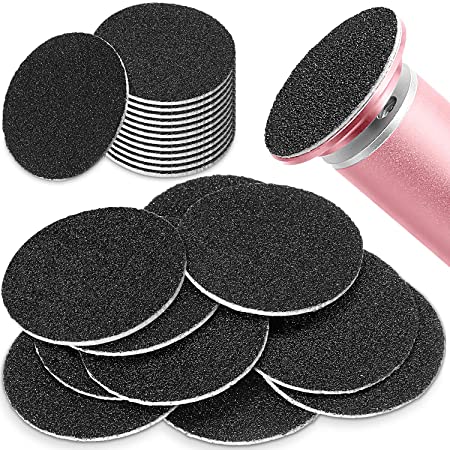 120 Pieces Replacement Sandpaper Discs for Electric Foot File Adjustable Speed Callus Remover Tool Sandpaper Pad Disks Replaceable for Men Women Dead Cracked Hard Skin