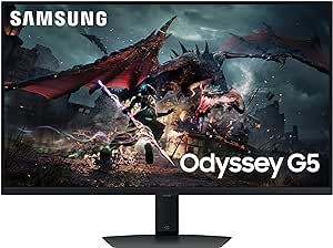 Samsung Odyssey LS32DG502EUXXU 32" 180Hz 1ms QHD IPS Gaming Monitor - IPS, 2560x1440, HDMI, Displayport, Height Adjust