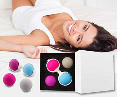 Kegel Balls for Beginners - Ben Wa Balls for Pleasure Tightening and Exercise to Tone Your Pelvic Floor Menstrual Tampon - The World's Most Trusted Pleasure Kegal Beads