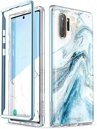 i-Blason Cosmo Series Case for Galaxy Note 10  Pro/Plus 5G 2019 Release, Slim Stylish Protective Bumper Case Without Built-in Screen Protector (Blue)