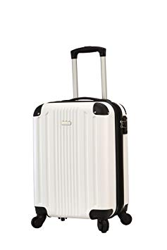 TravelCross Milano 20'' Carry-On Lightweight Hardshell Spinner Luggage (White)