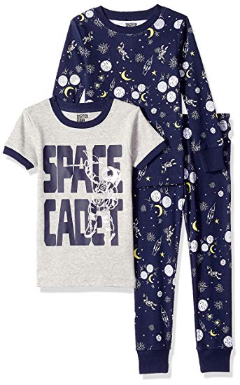 Amazon Brand - Spotted Zebra Unisex 3-Piece Snug-Fit Cotton Pajama Set