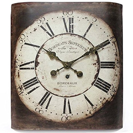Infinity Instruments Bordeaux 19-Inch Metal Wall Clock