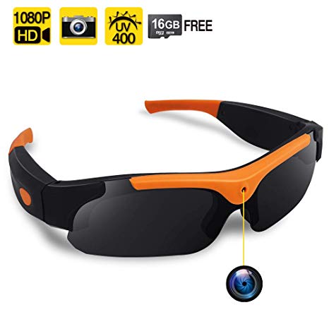 Toughsty™ 16GB 1920 x1080P HD Eyewear Hidden Camera Sunglasses with Photo Taking Function