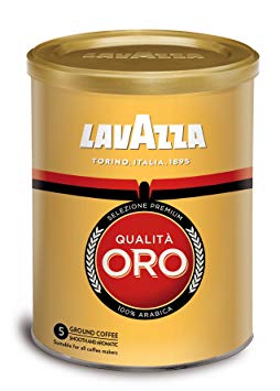 Lavazza Qualita Oro Espresso Ground Coffee, 8.8-Ounce Cans (Pack of 4)