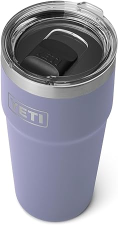 YETI Rambler 16 oz Stackable Pint, Vacuum Insulated, Stainless Steel with MagSlider Lid, Cosmic Lilac