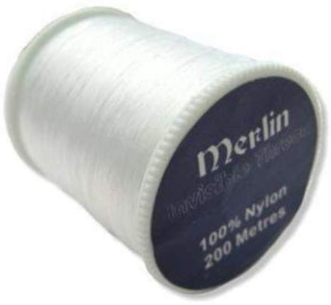 Merlin 200M spool of Nylon Clear Invisible Sewing Thread