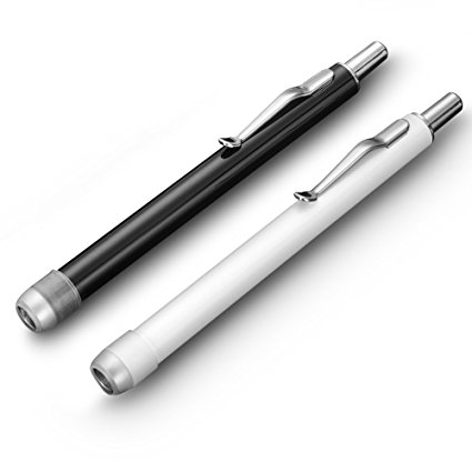 Stylus Pen, New Trent Arcadia (2PCS) Clickpen Stylus/Styli with [Micro-Knit Tip] [Retractable] for All Capacitive Touchscreen Smartphones and Tablets. [TwinPack: Black   White]