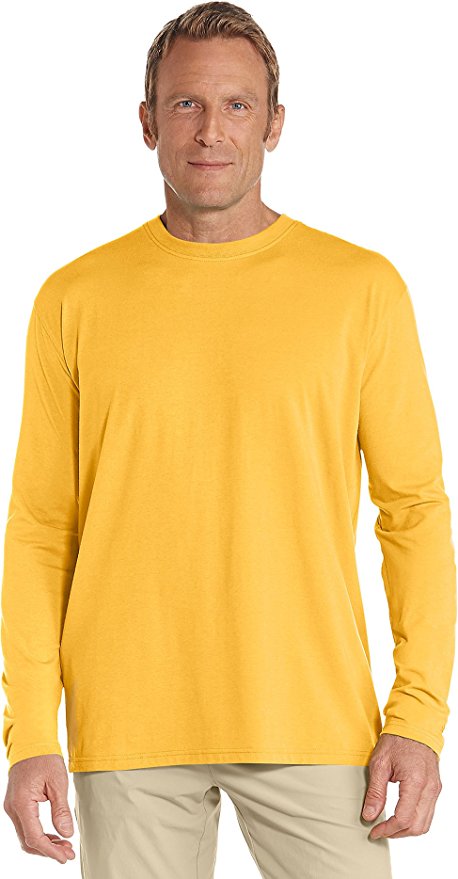 Coolibar UPF 50  Men's Long Sleeve T-Shirt - Sun Protective