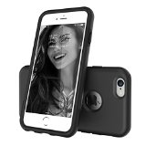 iPhone 6S Case TOTU Shockproof Dual-layer Hybrid Candy Protective Updated Case for iPhone 6 2014 iPhone 6S 2015 obsidian Black  Black