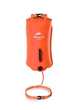 Naturehike Swim Buoy - Swim Safety Float for Open Water Swimmers Highly Visible Inflatable Dry Bag with Strap for Safe Swim Training Swimming Surfing Snorkeling