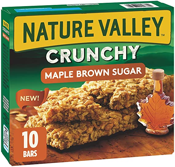 NATURE VALLEY Crunchy Maple Brown Sugar Granola Bars, 10 Count