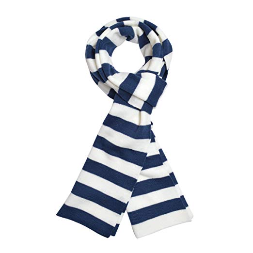 TrendsBlue Premium Soft Knit Striped Scarf - Different Colors Available