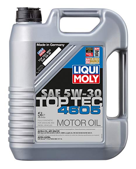 Liqui Moly 2244 5W30 Top Tec 4605 Motor Oil, 5 L
