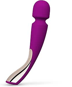 LELO Smart Wand 2 Medium Personal Wand Massager Tension Releasing Muscle and Body Massager, Waterproof & Wireless Rechargeable Wand Vibrator, Personal Vibrator Wand for Her, Deep Rose