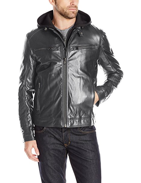 London Men's Lamb Touch Moto Hipster With Inner Hood