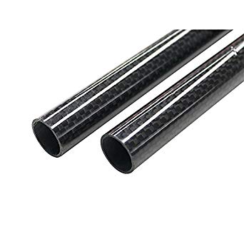 ARRIS 16mm x 18mm x 500mm 3K Roll Wrapped 100% Pure Carbon Fiber Tube (2PCS) Glossy Surface