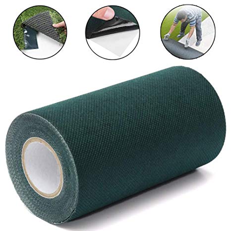 TYLife Artificial Grass Self-Adhesive Seaming Turf Tape Lawn,Carpet Jointing 6" x32.8'(15cm x 10m), 33'