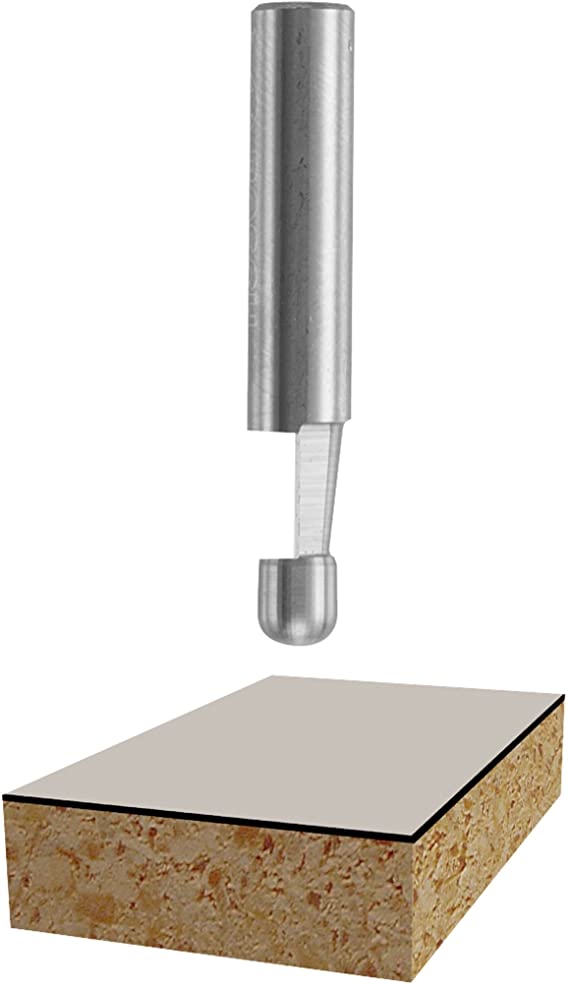 BOSCH 85286 Solid Carbide 7-1/2-Degree by 1/4-Inch Cut Length Bevel Trim Bit