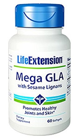 Life Extension Mega GLA w/ Sesame Lignans 300 Mg, 60 softgels