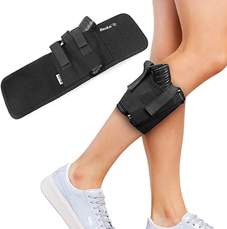 Becko Ankle Holster For Concealed Carry - Fits Glock 26, Glock 27, Glock 30, Glock 42, Glock 43, S&W Shield, Sig P239，36, 26, Smith and Wesson Bodyguard .380, .38, Ruger LCP, LC9 (Ankle)