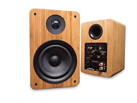 Peachtree Audio M25 Powered Speakers (Pair) - Real Bamboo