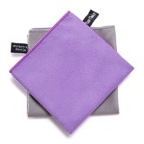 Your Choice 2 Pack Microfiber Travel Sports Camping Hiking Swim Workout Towels Ultra Compact Lightweight Fast Drying Towels Purple and Grey