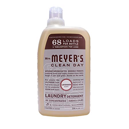 Mrs. Meyer's Laundry Detergent Lavender 68 Load, 34 Fluid Ounce