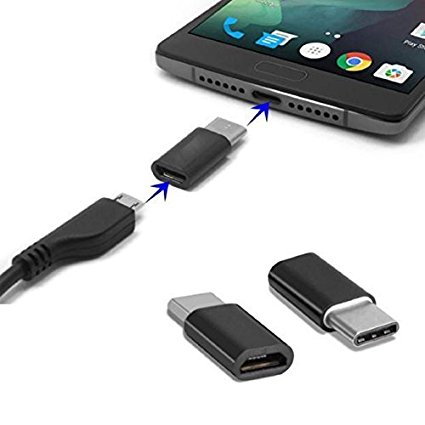 CNCT USB 3.1 C MALE TO USB MICRO B FEMALE Convertor ( No OTG support ) For USB C Android Mobile Phones - Nokia Tablet - Chromebook Pixel - Google Nexus 5X and Nexus 6P