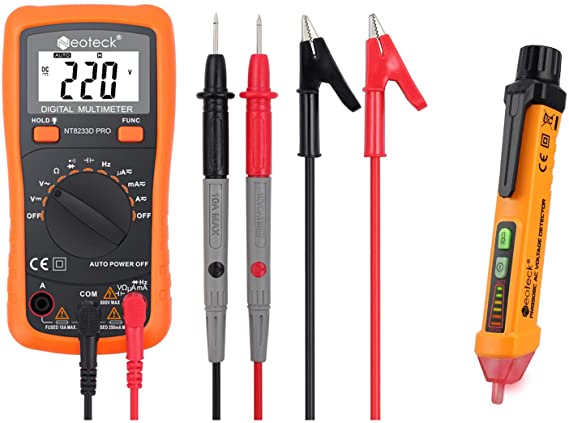 Neoteck Auto Ranging Digital Multimeter   Non-Contact Voltage Tester