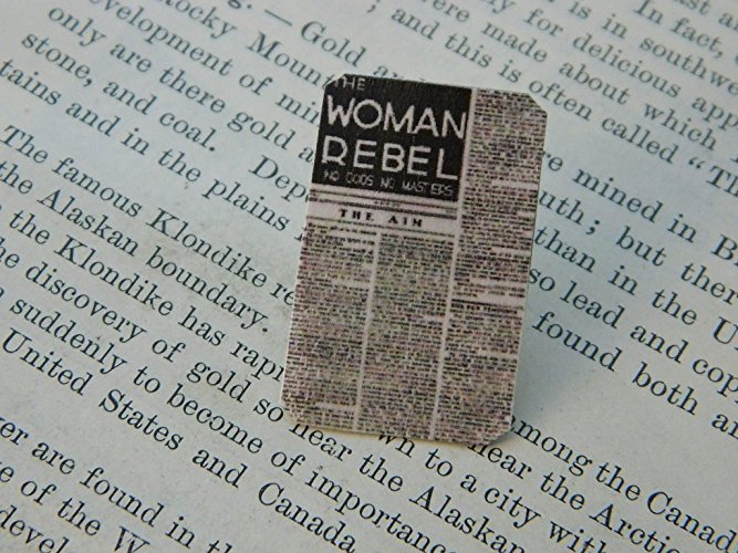 Feminist lapel pin Margaret Sanger Woman Rebel Feminist brooch