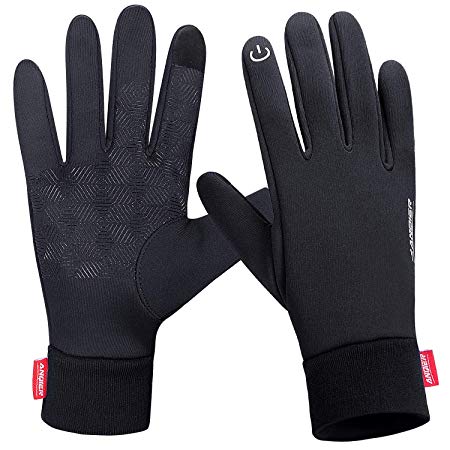 coskefy Winter Gloves Men Women Windproof Cycling Gloves with Touchscreen Function Driving Running Outdoor Sports Gloves