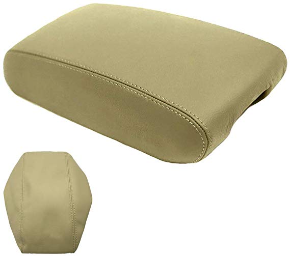 DSparts Center Console Lid Armrest Cover Leather for Jeep Grand Cherokee 2011-2017 Leather Part Only Beige