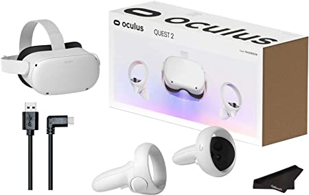 Oculus Quest 2 - Newest 64GB VR Headset - Advanced All-in-One Virtual Reality Gaming Headset with GalliumPi Holiday Bundle