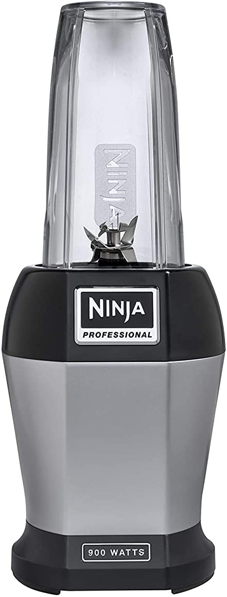 Ninja Nutri Pro Compact Personal Blender, with 18 Oz. and 24 Oz. to Go Cups, in a Black and Silver Finish (.1 Count)