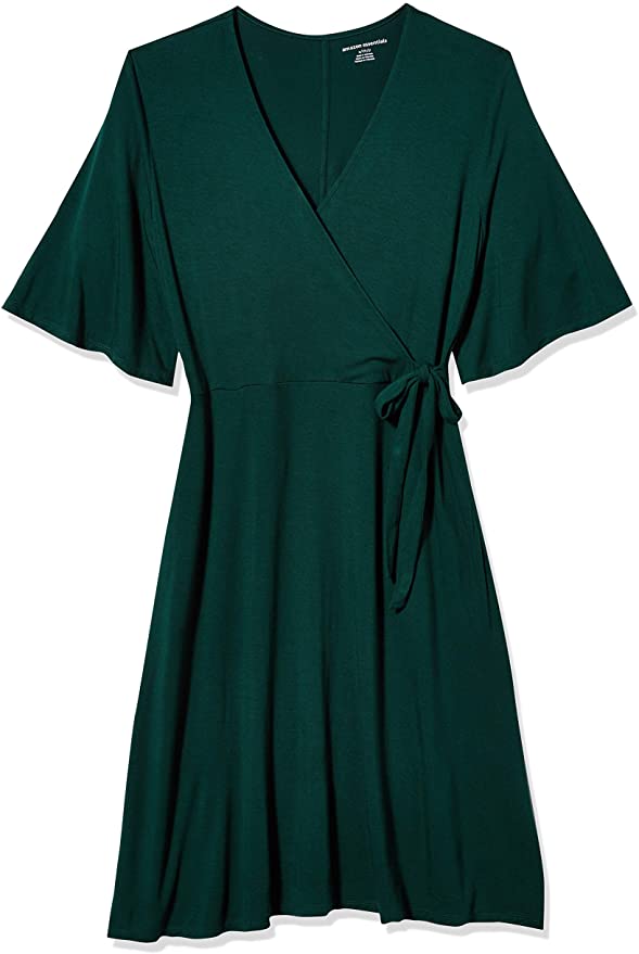 Amazon Essentials Women's  Kimono Sleeve Wrap Dress