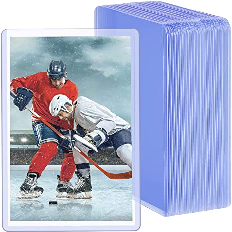 4 x 6 Inches Acrylic Post Card Photo Holders Rigid Plastic Cards Sleeve Protectors Clear Acrylic Sleeve for Cards Baseball Card Sports Cards Photos Postcard (30)