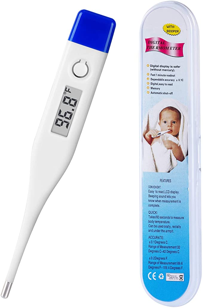 Digital Thermometer [Degree Fahrenheit / °F] Accurate and Fast Reading Thermometer for Adults and Kids