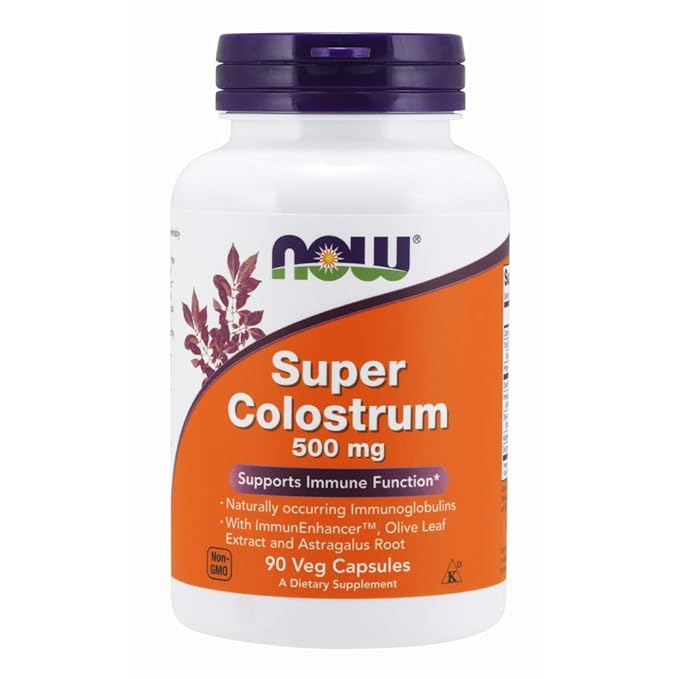 Now Foods Super Colostrum 500 mg, 90 Veg Capsules