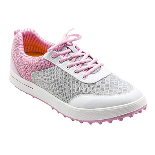 PGM Breathable Summer Golf Shoes for Women XZ081 Pink Blue