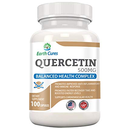 Quercetin 500mg - Joint Relief, Anti-Histamine, Anti-Inflammatory and More by Earth Cures